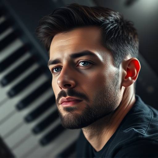 Foto do compositor da trilha sonora